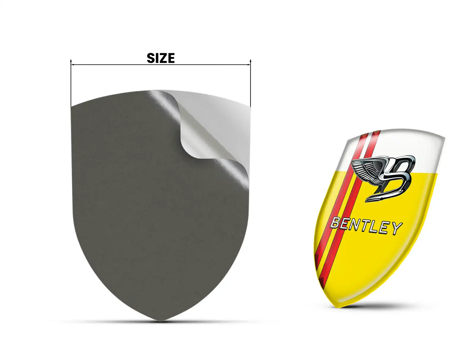 Bentley Harz Sticker Exklusiver Look Edle Dome Badges